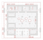 Obergeschossgrundriss Gefechtsturm von Luisa Großheide& Luise Suits